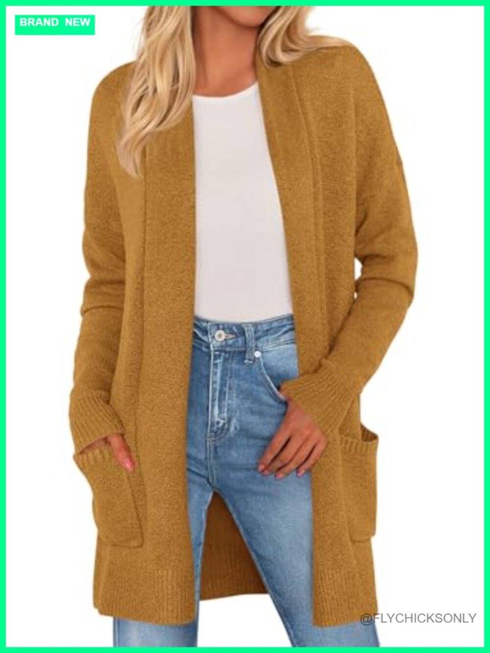 Open Front Long Cardigan Sweater Viscose Blend Oversized Knit